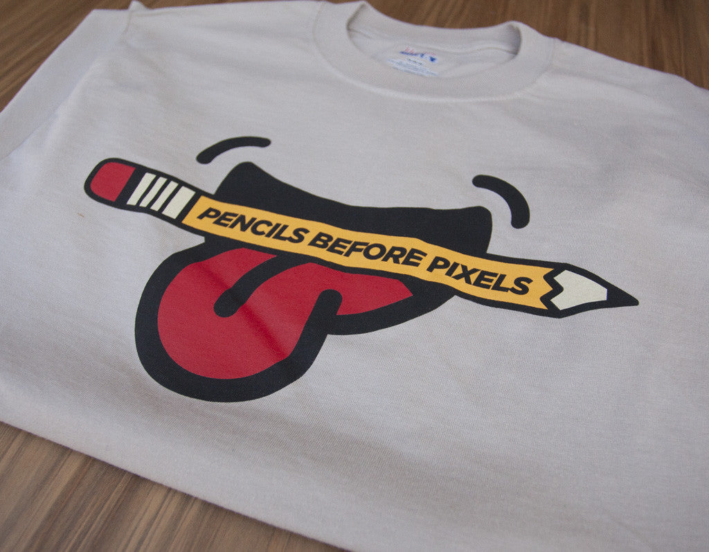 Pencils Before Pixels T-Shirt - UI Stencils