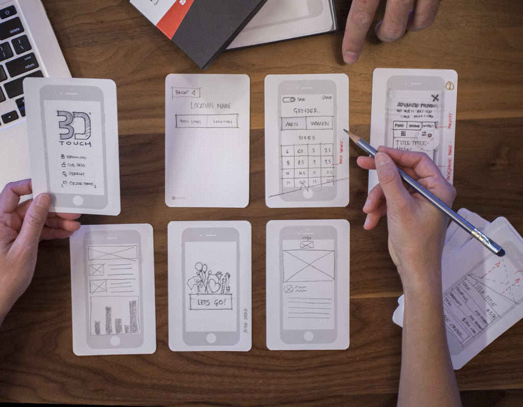 UX Index Cards - UI Stencils