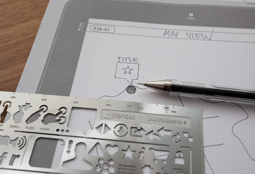 iPad Sketchbook - UI Stencils