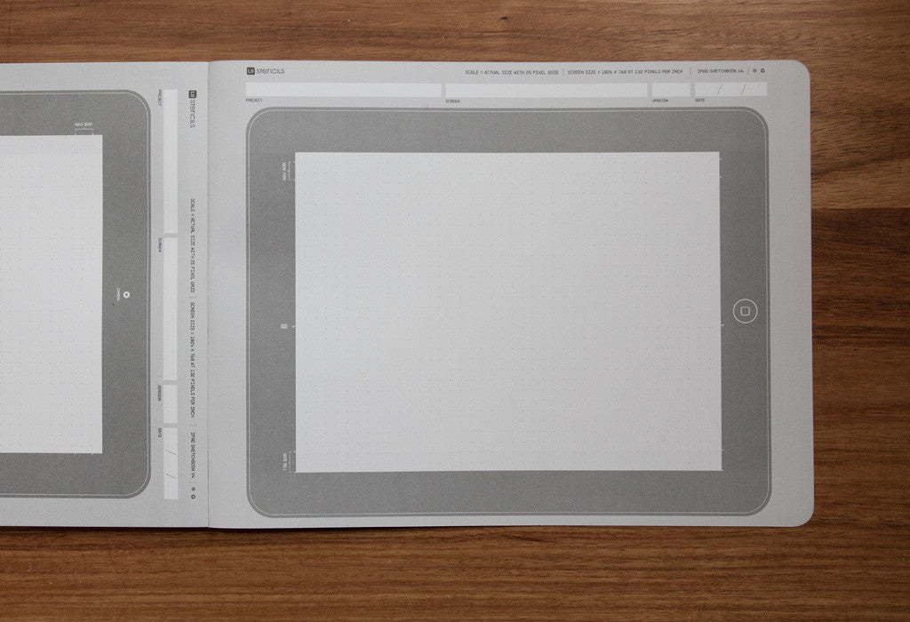 iPad Sketchbook - UI Stencils