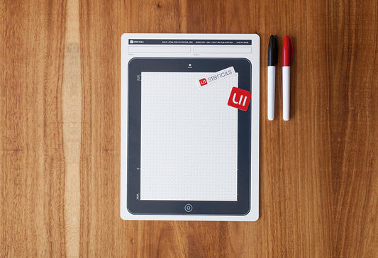 Tablet Dry Erase Board - UI Stencils