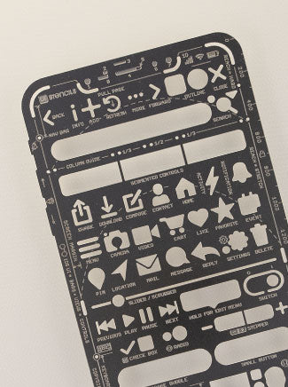 iPhone Stencil Kit - UI Stencils