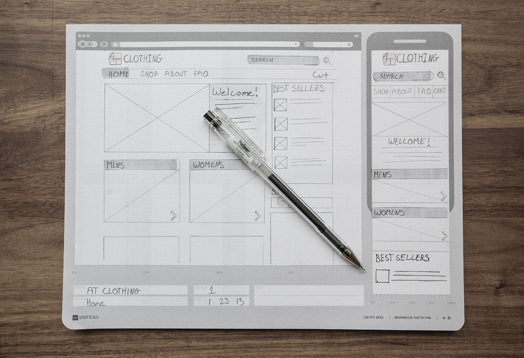 Responsive Sketch Pad - UI Stencils