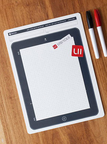 Tablet Dry Erase Board - UI Stencils