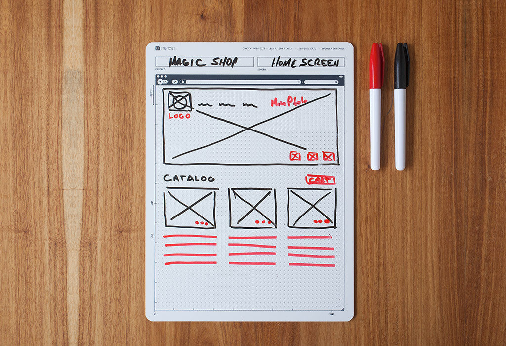 Dry Erase Board - UI Stencils