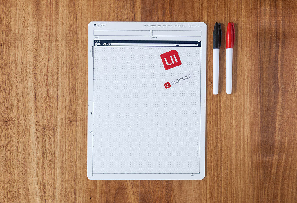 Dry Erase Board - UI Stencils