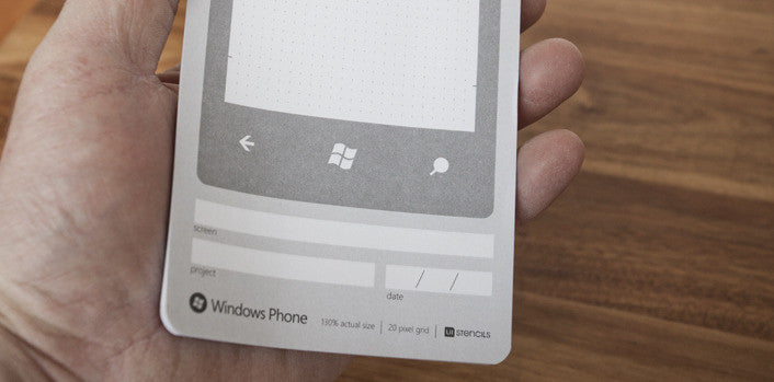 Windows Phone Sticky Pad - UI Stencils