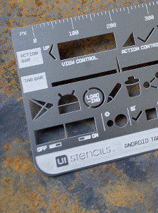 Android Tablet Stencil Kit - UI Stencils