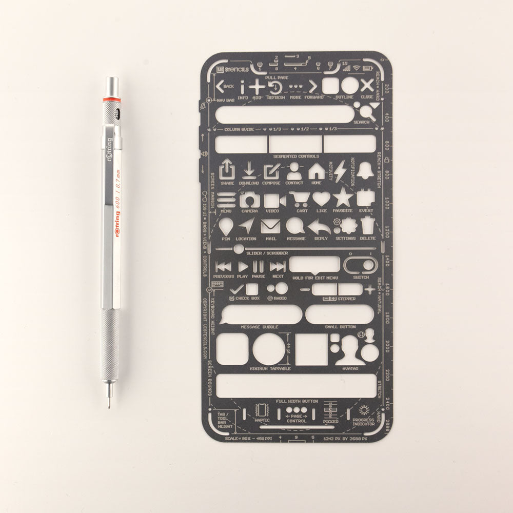 iPhone Stencil Kit - UI Stencils