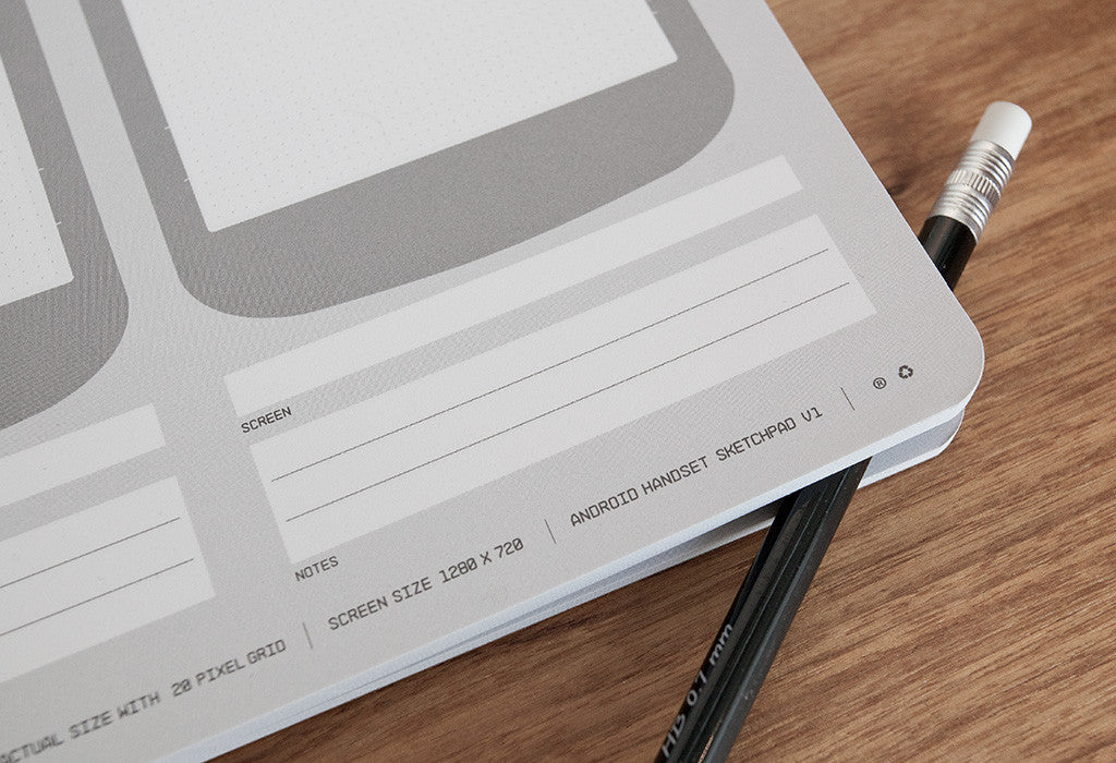 Android Handset Sketch Pad - UI Stencils