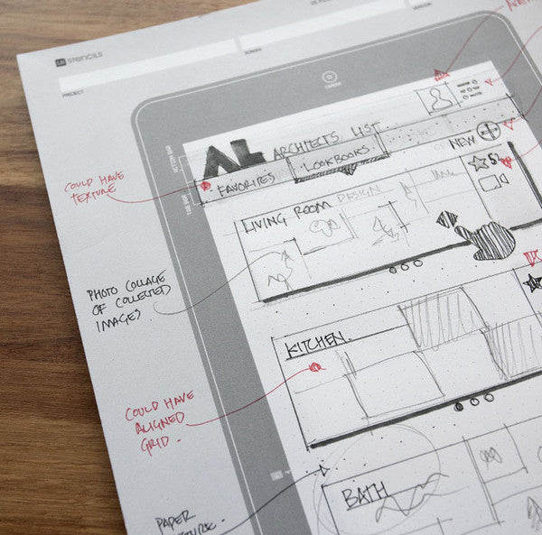 Android Tablet Sketch Pad - UI Stencils