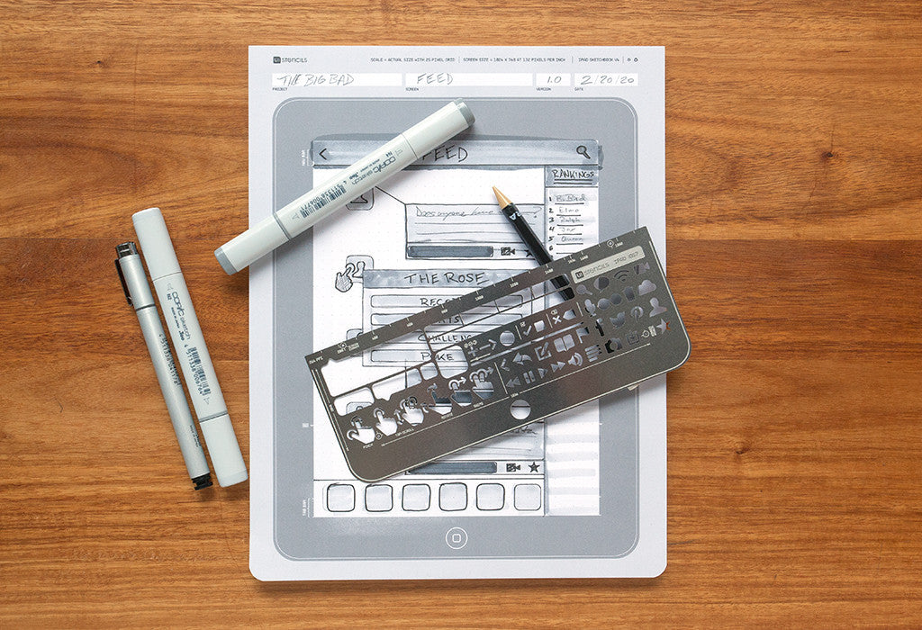 iPad Stencil Kit - UI Stencils