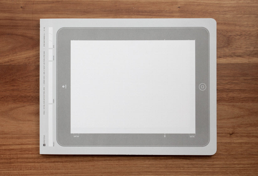 iPad Sketchbook UI Stencils