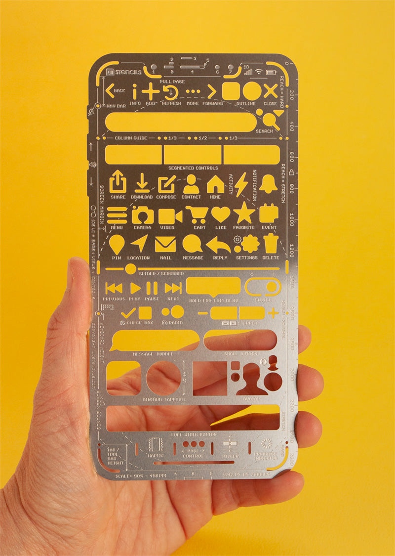 iPhone Stencil Kit - UI Stencils